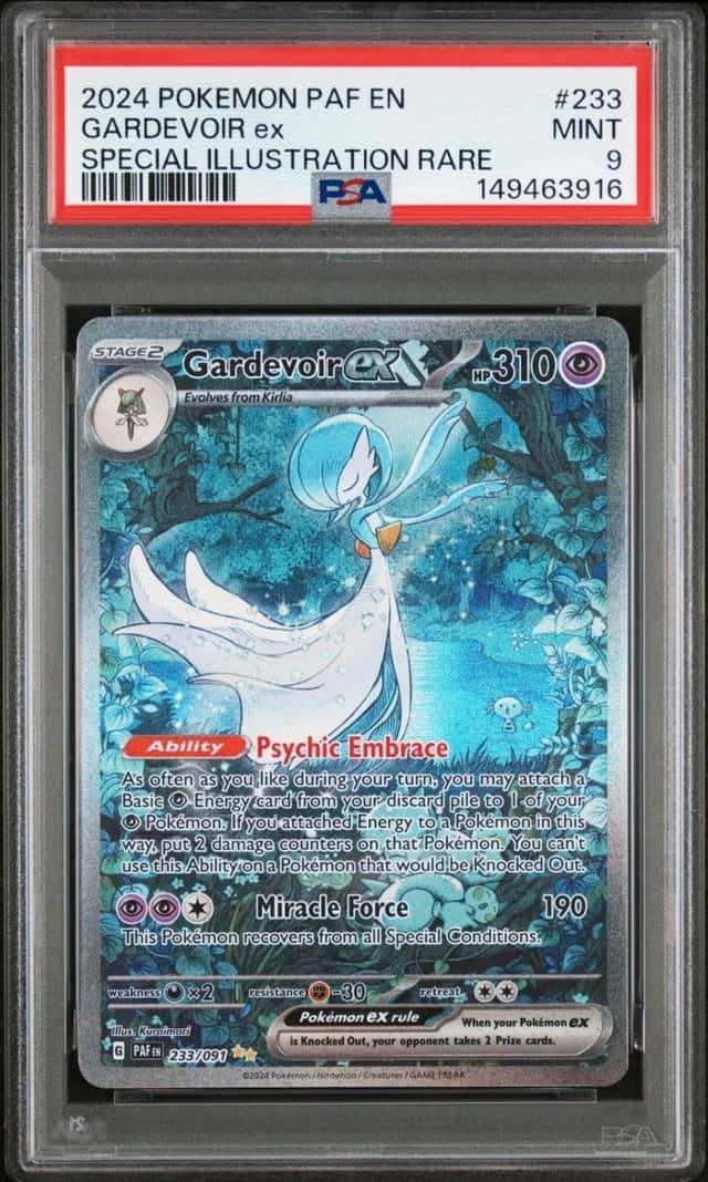 Pokemon Gardevoir Ex Paldean Fates Special Illustration Rare #233 PSA 9 Mint