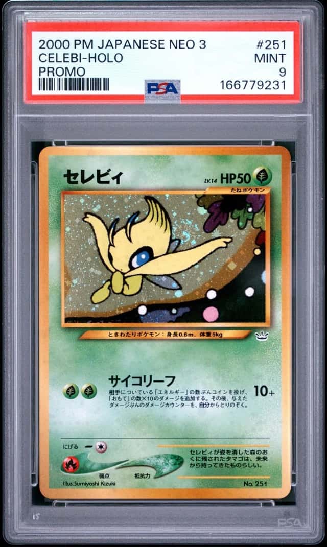2000 POKEMON JAPANESE NEO 3 PROMO PROMO #251 CELEBI-HOLO PSA 9
