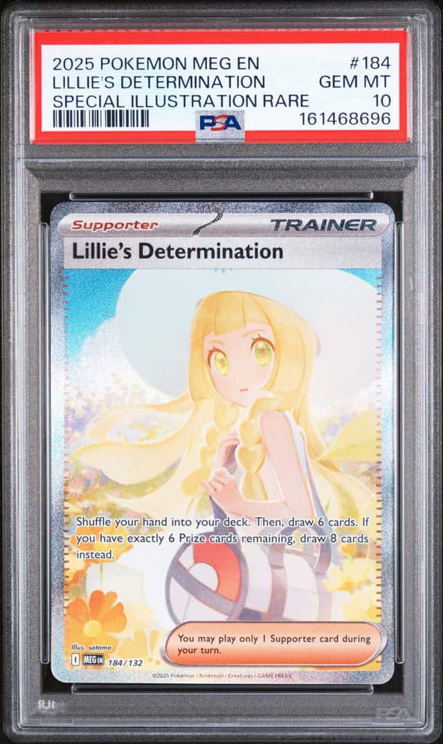 LILLIE'S DETERMINATION 2025 POKEMON SPECIAL ILLUSTRATION RARE 184 PSA 10 Q4444
