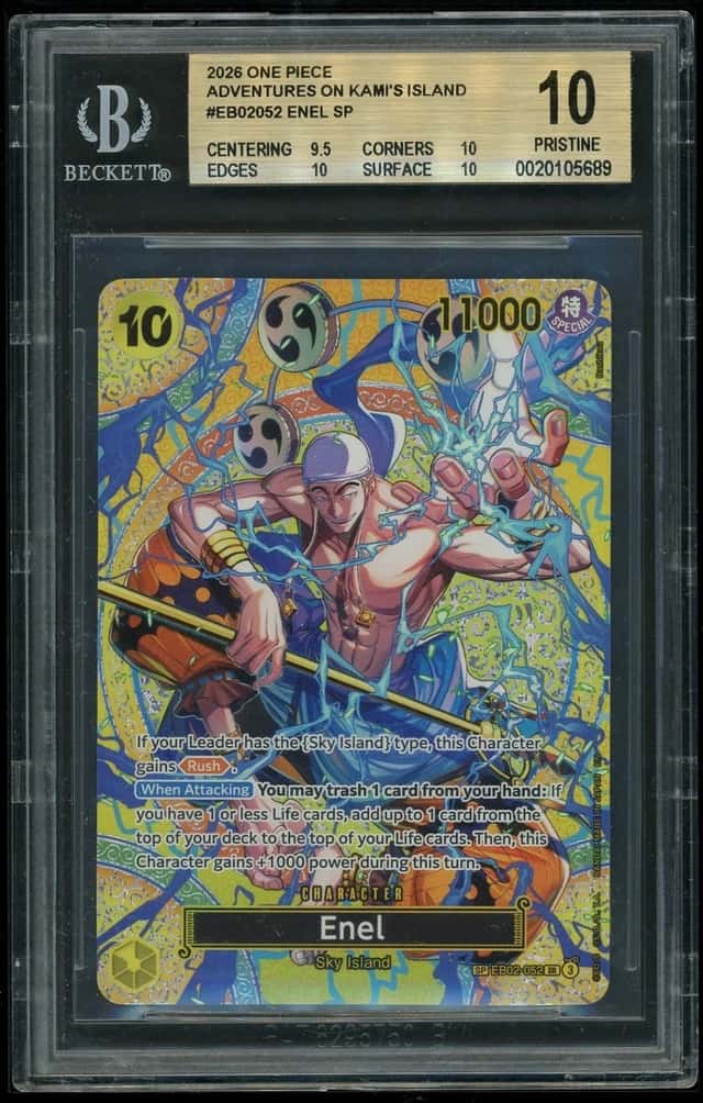 One Piece Enel SP 2026 Adventures on KAMI's Island Special Rare BGS 10