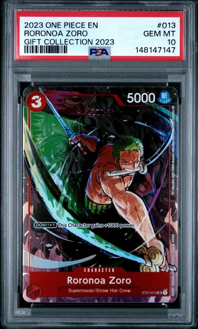 2023 ONE PIECE GIFT COLLECTION 2023 #013 RORONOA ZORO PSA 10