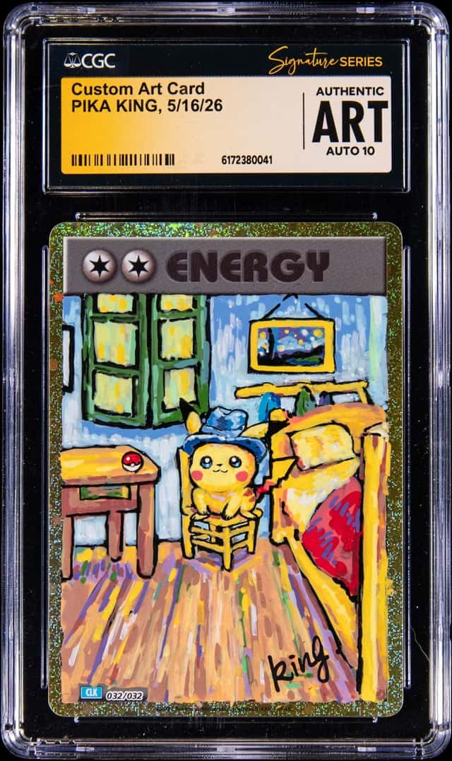 Pika King Signed, Sketched Custom Art Card - CGC Authentic, CGC Auto 10