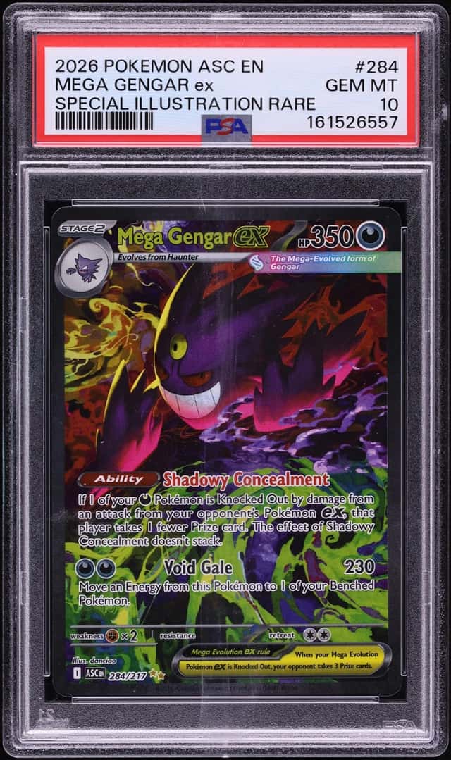 2026 Pokemon Mega Evolution Ascended Heroes SIR Mega Gengar ex #284 PSA 10 GEM MINT