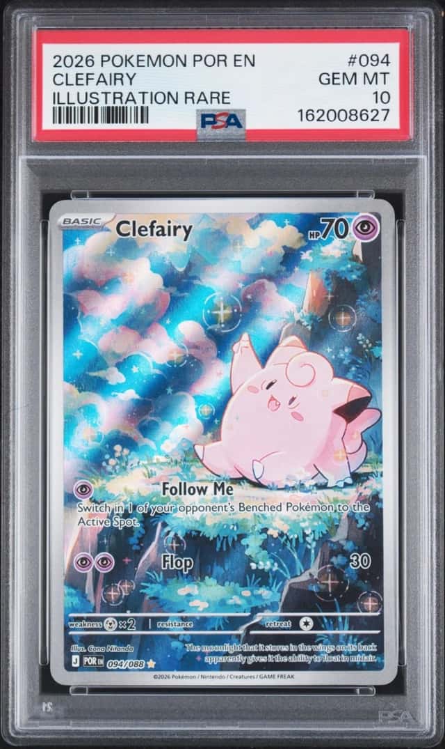 2026 POKEMON POR EN-PERFECT ORDER ILLUSTRATION RARE #094 CLEFAIRY PSA 10