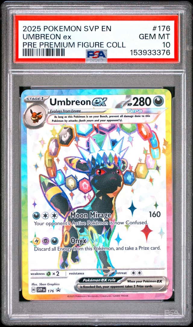 2025 Pokemon SVP EN Prismatic Pre Premium Coll. Umbreon EX #176 PSA 10 GEM MINT