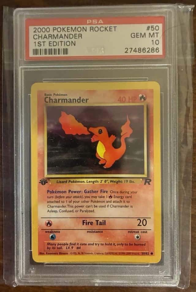 Pokémon Rocket 1st Edition Charmander PSA 10 - Gem Mint