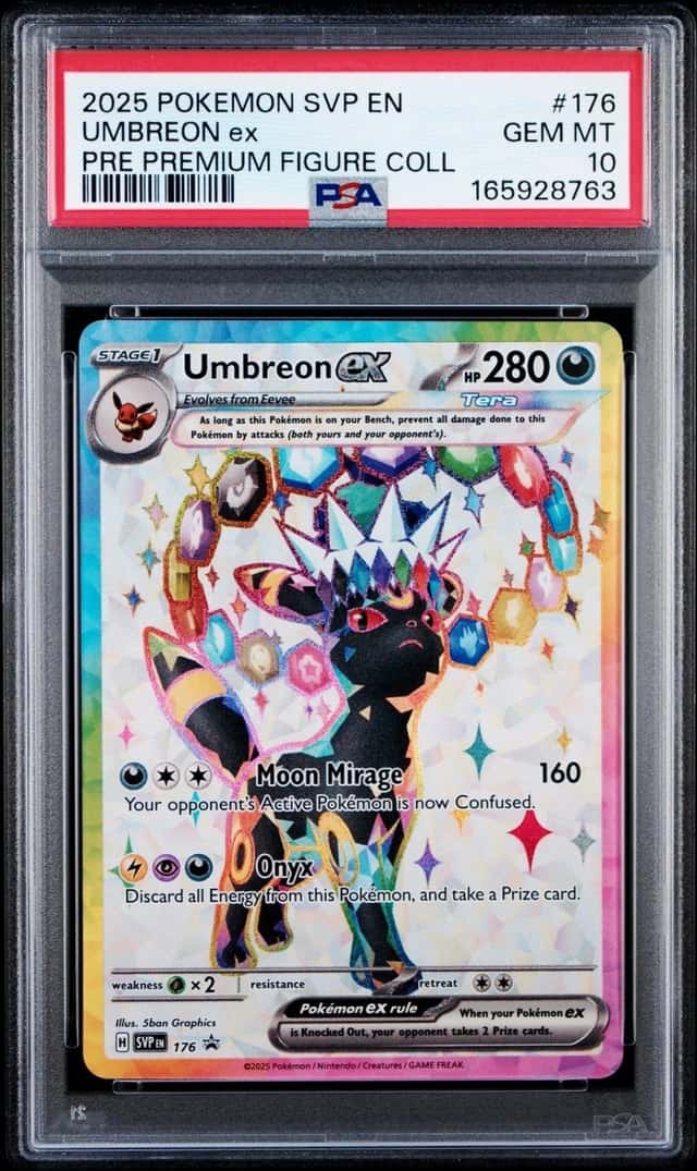 PSA 10 GEM MINT Umbreon ex 176/SVP Prismatic Evolutions Premium PROMO Pokemon