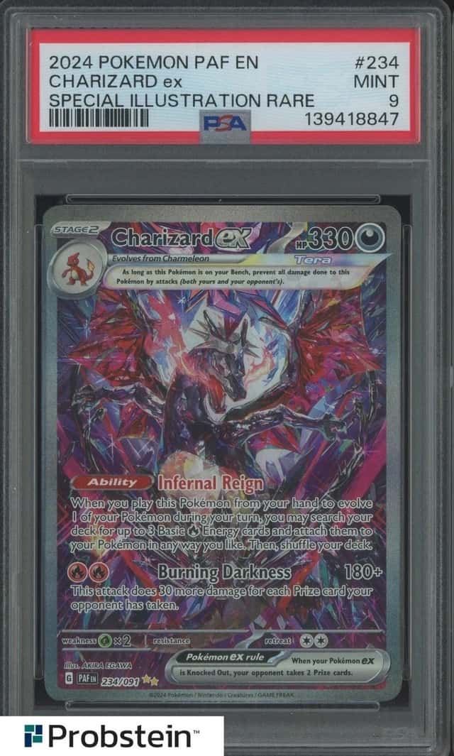 2024 Pokemon Paf En Special Illustration Rare #234 Charizard ex PSA 9 MINT
