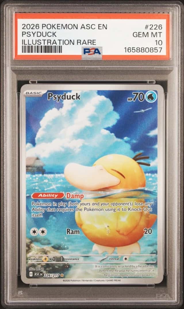  POKEMON PSYDUCK 2026 ASC EN-ASCENDED HEROES #226 ILLUS RARE PSA 10