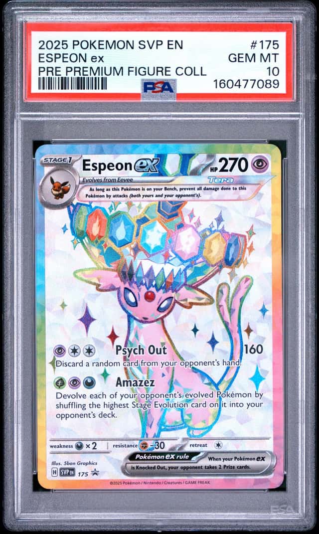 2025 POKEMON SVP EN-SV BLACK STAR PROMO #175 ESPEON EX PSA 10