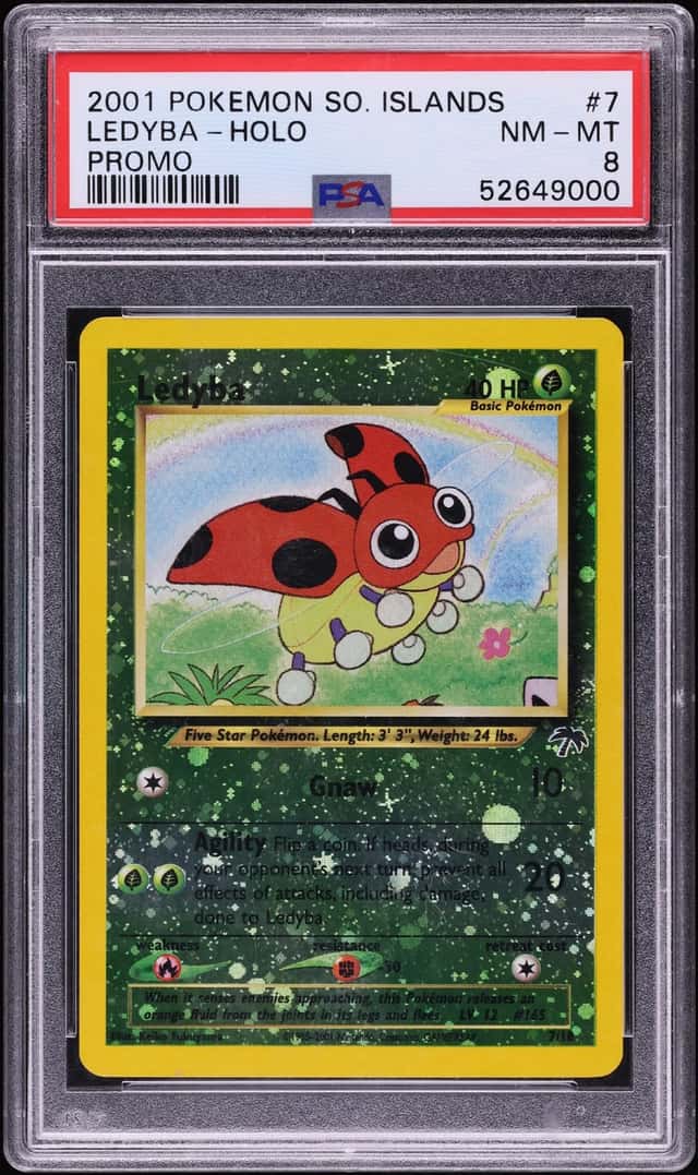 2001 Pokemon Southern Islands Promo Holo Ledyba #7 PSA 8 NM-MT
