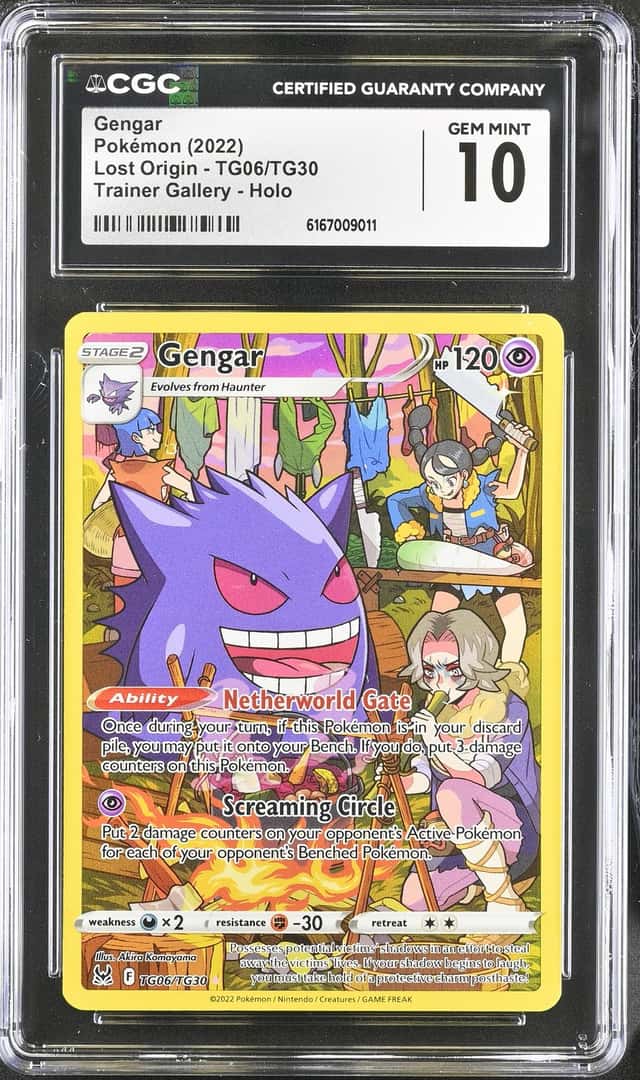 2022 Pokemon Sword & Shield Lost Origin Trainer Gallery CHR Gengar #TG06 CGC 10 GEM MINT