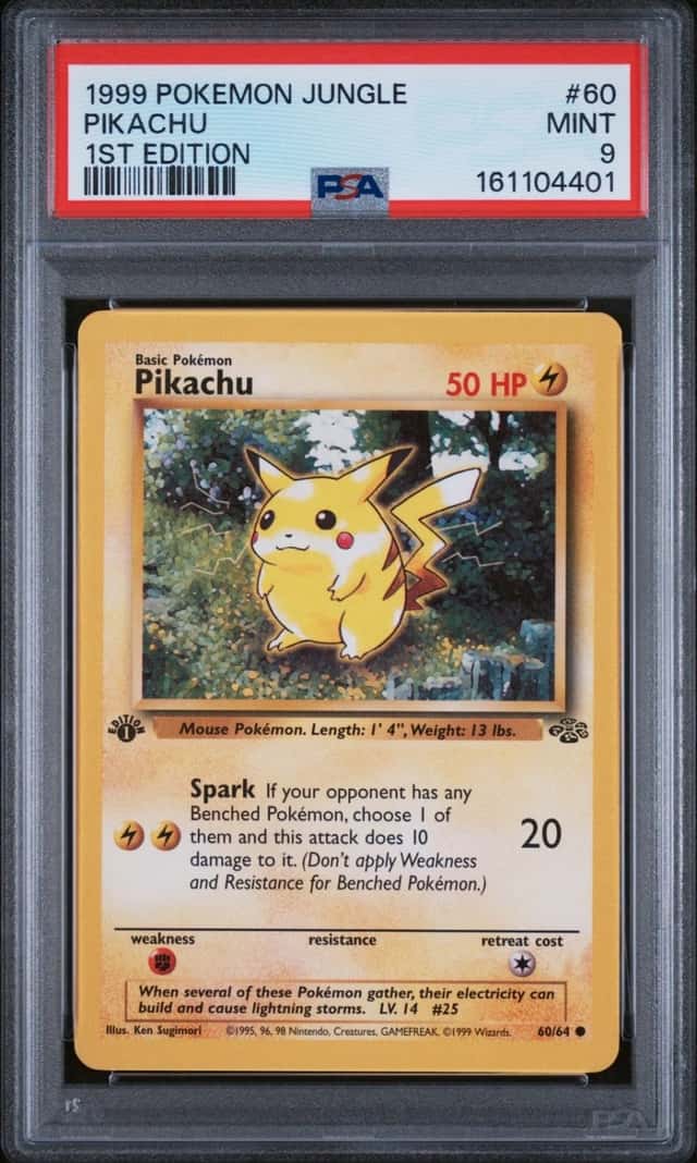 Pokemon Pikachu Jungle 60/64 1st Edition PSA 9 Mint