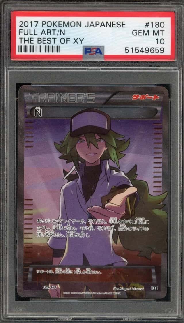Pokemon N The Best Of XY Full Art 180/171 Japanese PSA 10 Gem Mint