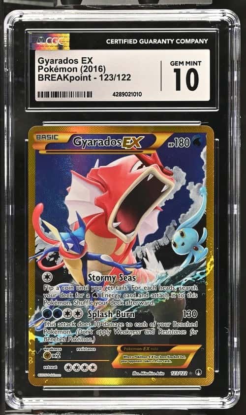 Pokemon Gyarados EX XY Breakpoint 123/122 Secret Rare CGC 10 Gem Mint