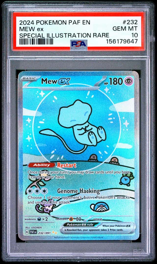 2024 Pokemon Paldean Fates Mew ex #232/091 PSA 10 GEM MINT