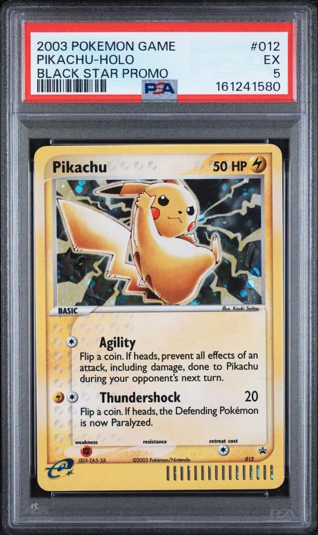 PSA 5 2003 Pokemon TCG Black Star Promo Pikachu #012 Holo English EX