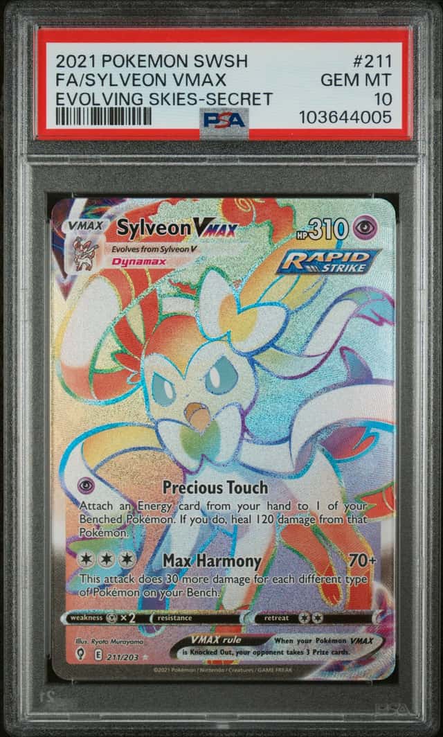 4005 Sylveon VMAX 2021 Pokemon Sword & Shield Evolving Skies #211/203 PSA 10