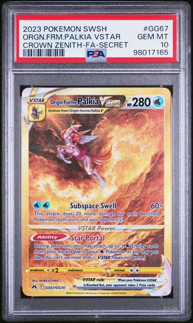 Pokémon TCG PSA 10 2023 Crown Zenith Galarian Gallery Palkia VSTAR GG67 Holo