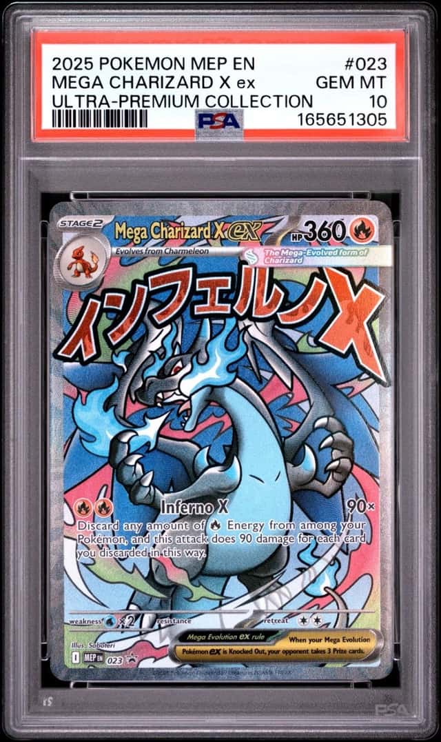 2025 POKEMON MEP ULTRA-PREMIUM COLLECTION #023 MEGA CHARIZARD X EX PSA 10