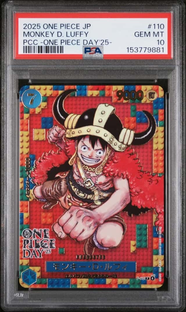 2025 ONE PIECE JAPANESE PREMIUM COLLECTION OP DAY'25 #110 MONKEY D. LUFFY PSA 10