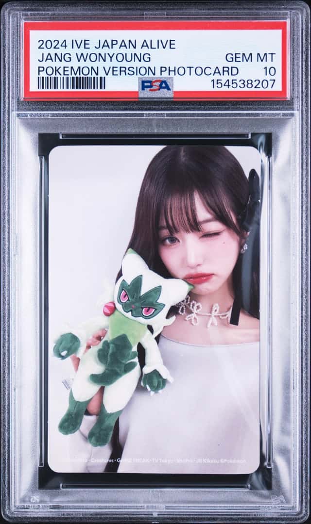 2024 IVE JAPAN 2ND EP ALIVE POKEMON VERSION PHOTOCARDS JANG WONYOUNG PSA 10
