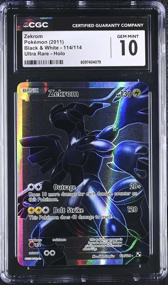 Pokemon Zekrom Black & White 114/114 Ultra Rare CGC 10 Gem Mint