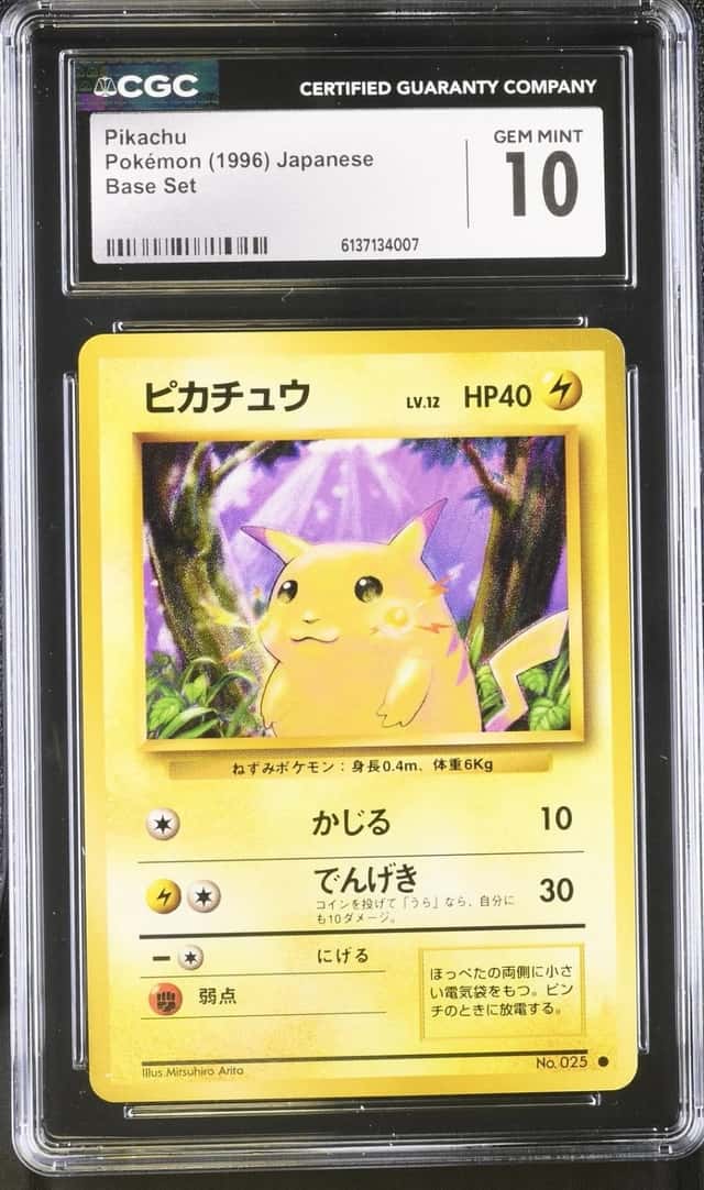 Pokemon Pikachu Base Set Japanese CGC 10 Gem Mint