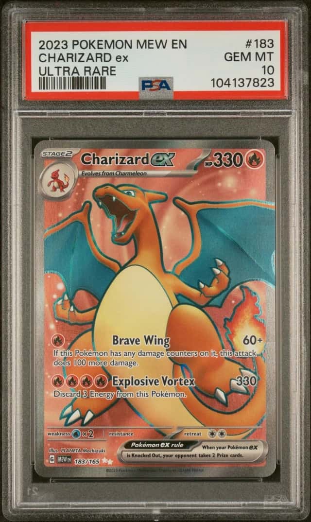 Pokemon Charizard ex 151 183/165 Ultra Rare PSA 10 Gem Mint