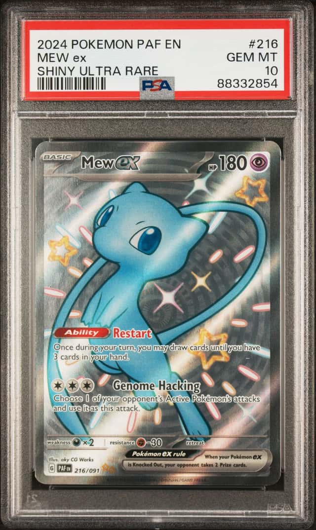 2024 Pokemon Paldean Fates Mew ex #216/091 PSA 10 GEM MINT
