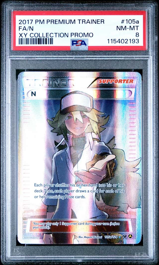 2017 Pokemon PM Premium Trainer XY Collection Promo N FA PSA 8 #105a/124
