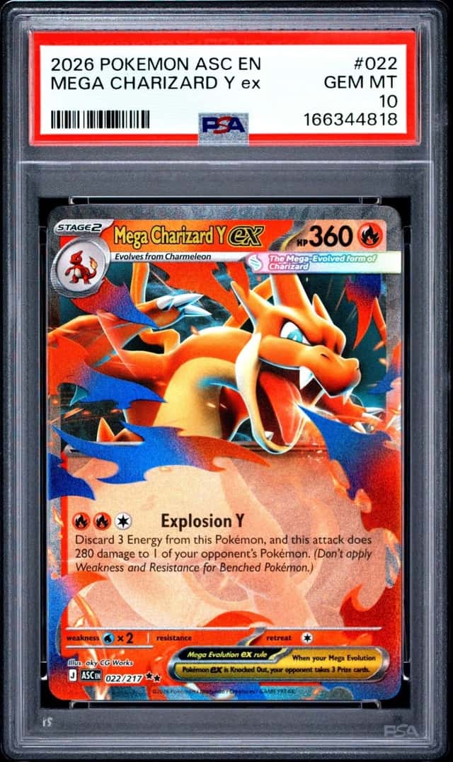 2026 POKEMON ASC EN-ASCENDED HEROES #022 MEGA CHARIZARD Y EX PSA 10