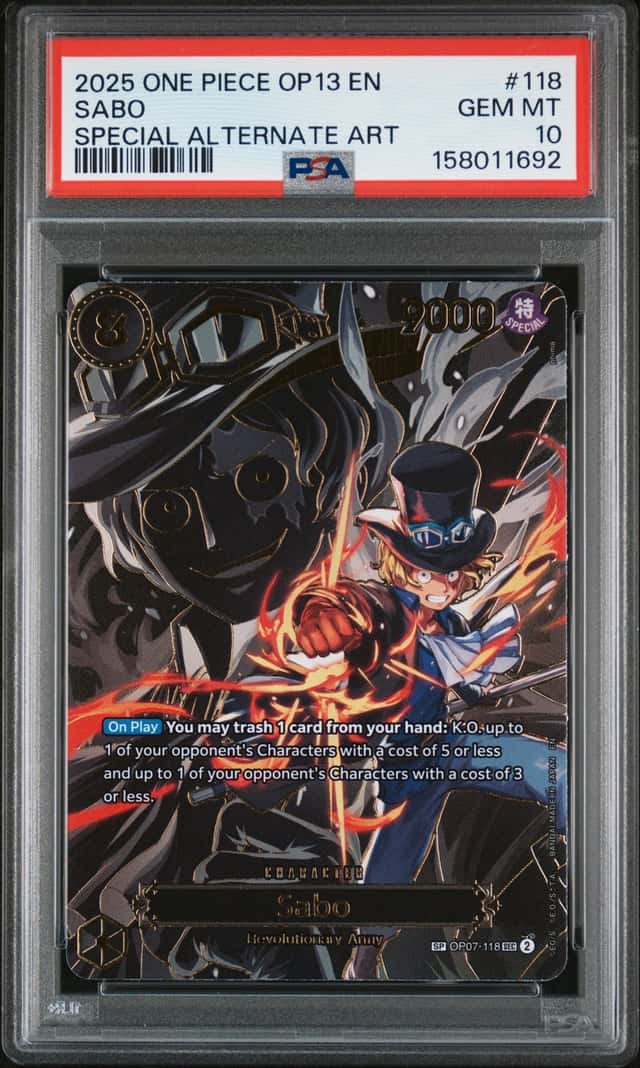 2025 One Piece Carrying On His Will Special Alternate Art Sabo #OP07118