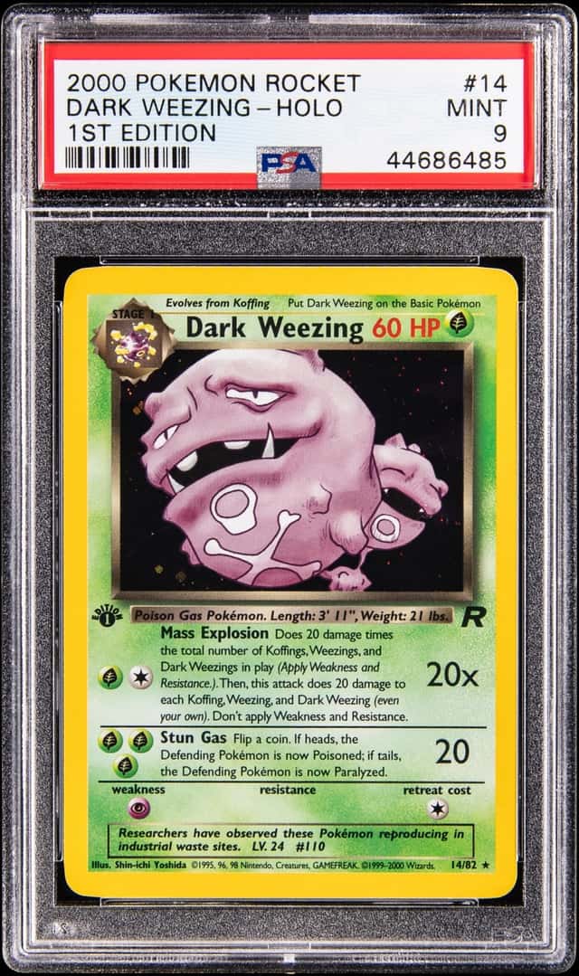 2000 Pokemon Team Rocket 1st Edition Holo #14 #14 - PSA MINT 9