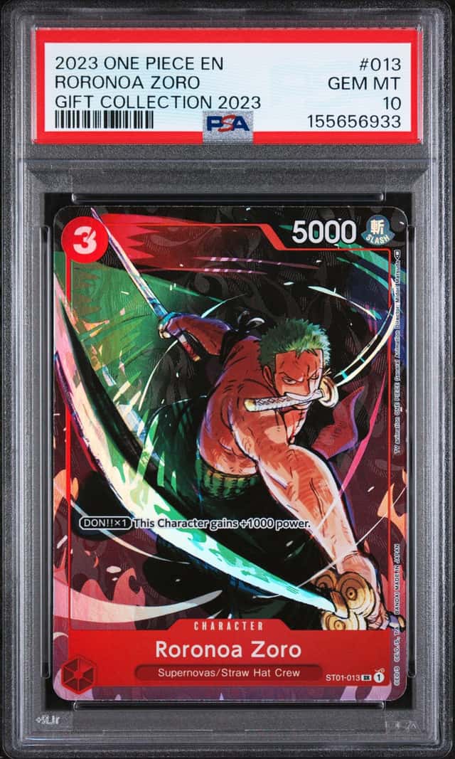 PSA 10 Roronoa Zoro (Gift Collection 2023) ST01-013 ONE PIECE Bandai card
