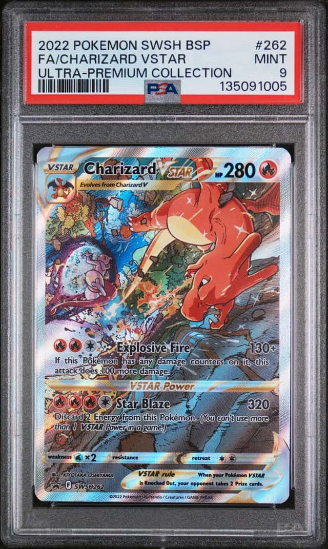 2022 Pokémon BSP FA Charizard VStar Ultra-Premium Collection SWSH262 PSA MINT 9