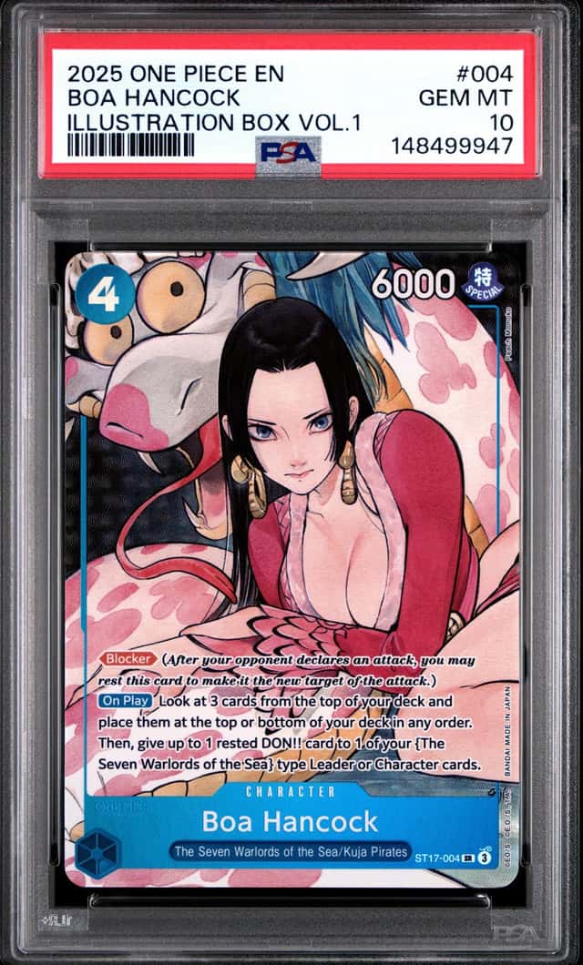 2025 One Piece Boa Hancock ST17-004 Illustration Box Vol.1 PSA 10 Gem Mint