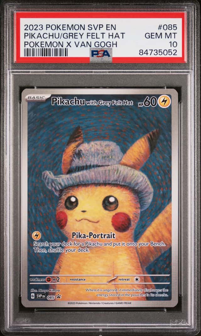 Pikachu/Grey Felt Hat