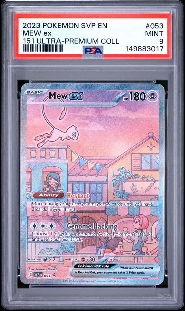 2023 Pokemon SV Black Star Promos Mew ex 2023 #053 PSA 9