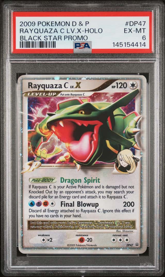 Pokémon TCG Rayquaza C LV.X Black Star Promo Card DP47