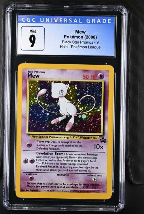 2000 Pokemon League Black Star Promos #9 Mew Holo CGC 9 MINT