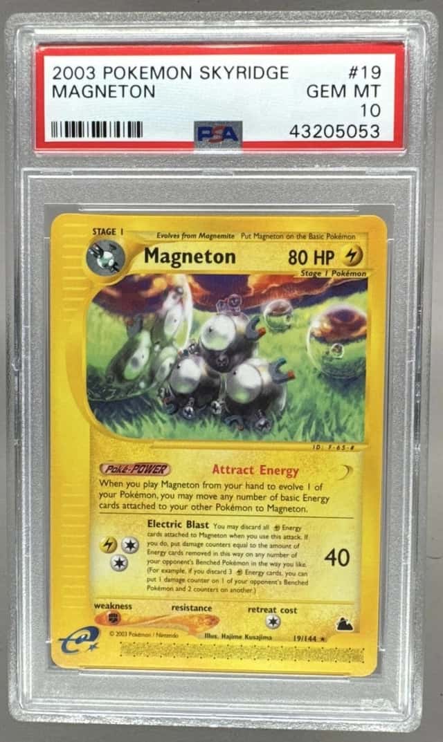 43205053 Magneton 2003 Pokemon Skyridge #19 PSA 10