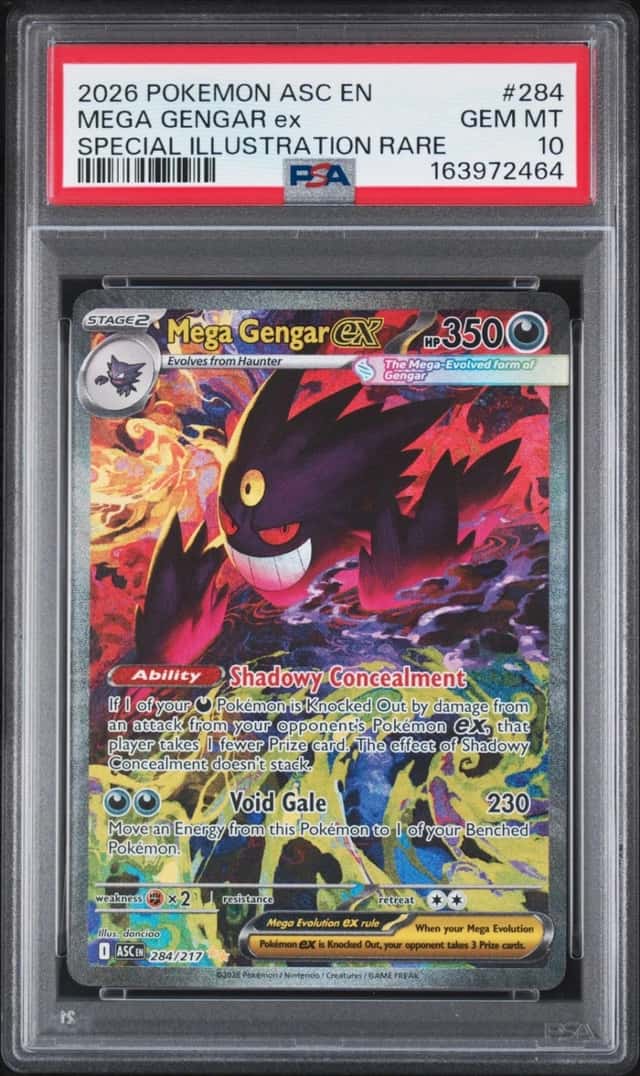 2026 POKEMON ASCENDED HEROES SPECIAL ILLUSTRATION RARE MEGA GENGAR EX PSA 10