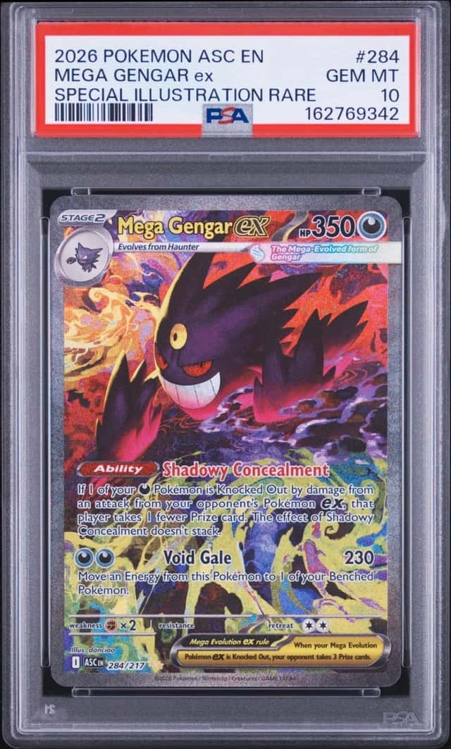 2026 POKEMON ASCENDED HEROES SPECIAL ILLUSTRATION RARE MEGA GENGAR EX PSA 10