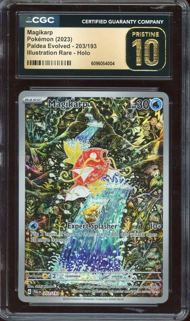 2023 Pokemon TCG Paldea Evolved #203 Magikarp Illustration Rare CGC 10 PRISTINE