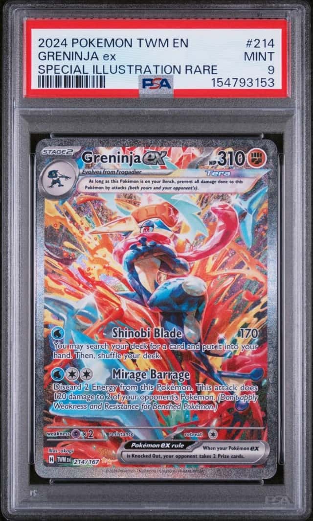 2024 POKEMON TWILIGHT MASQUERADE SPECIAL ILLUSTRATION RARE GRENINJA EX PSA 9
