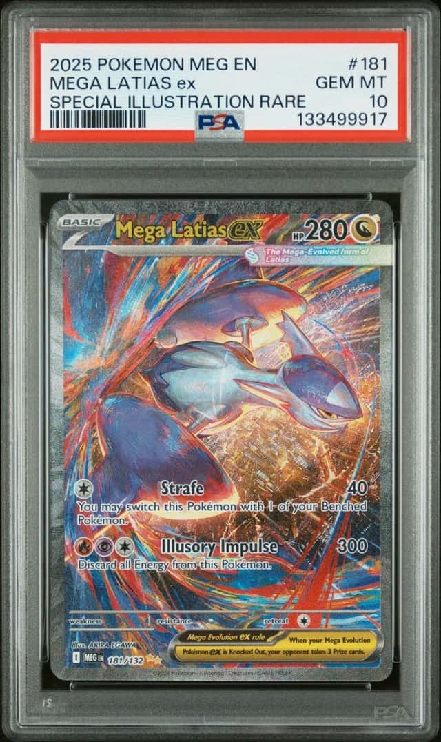 Pokemon Mega Latias ex Mega Evolution 181/132 Special Illustration Rare PSA 10
