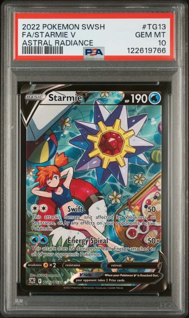 Pokemon Starmie V Astral Radiance Full Art TG13/TG30 PSA 10 Gem Mint
