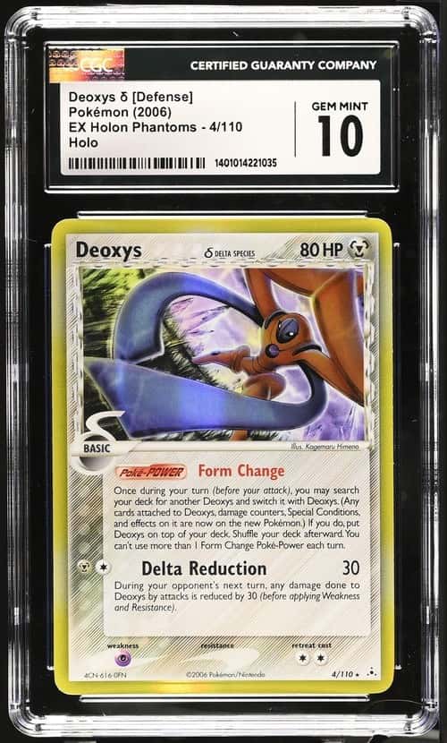CGC 10 Deoxys 4/110 Holo Rare 2006 Pokemon EX Holon Phantoms  