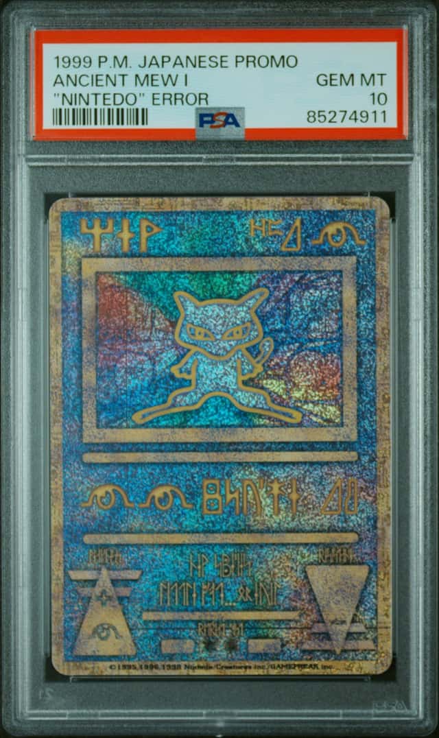 Pokemon PSA 10 Ancient Mew Promo NINTEDO Error 1999 Japanese